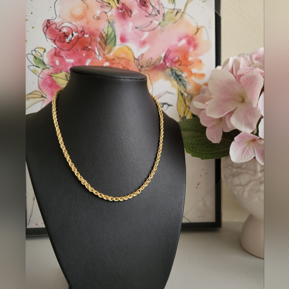 Givenchy Gold Plated Chain Necklace